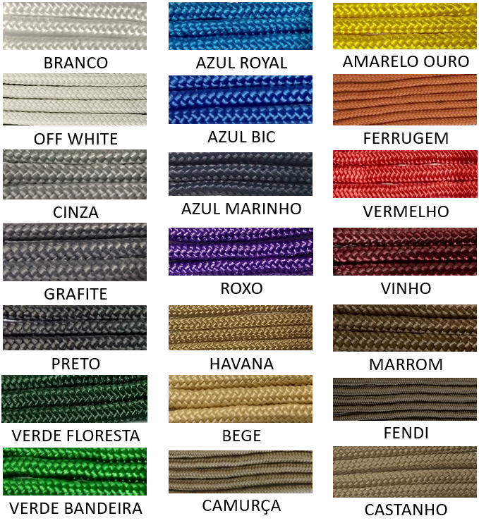 Lista de Cores